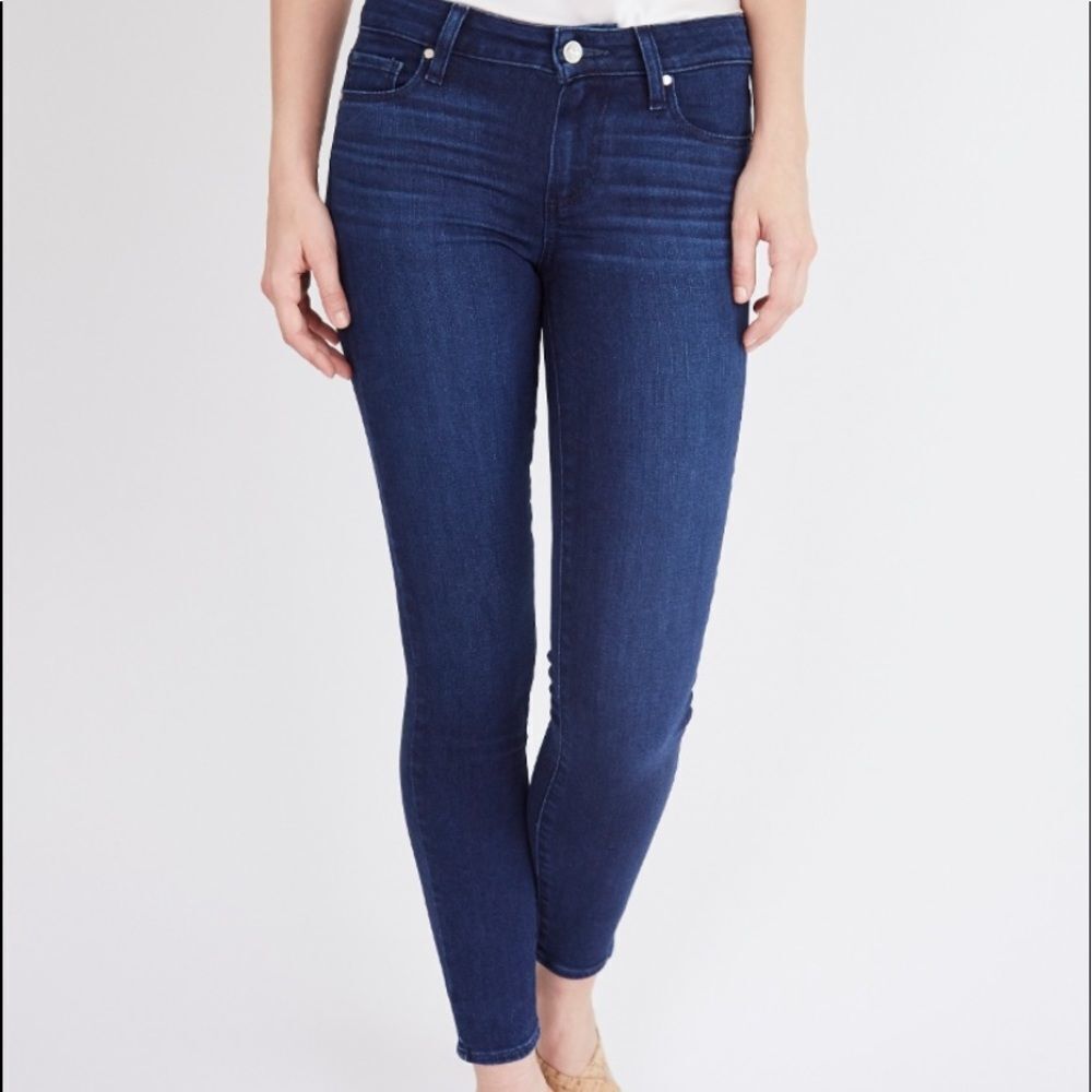Paige Verdugo Ankle Dark Wash High Waist Women’s size 26 Denim Blue Jeans